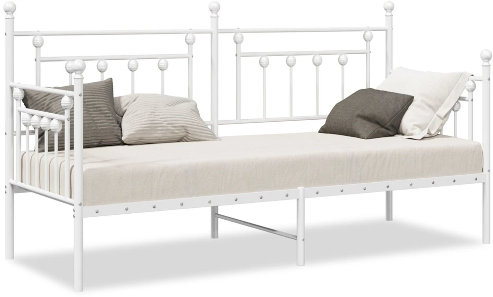 Lova Dienos lovos rėmas Balta 75 x 190 cm Plienas