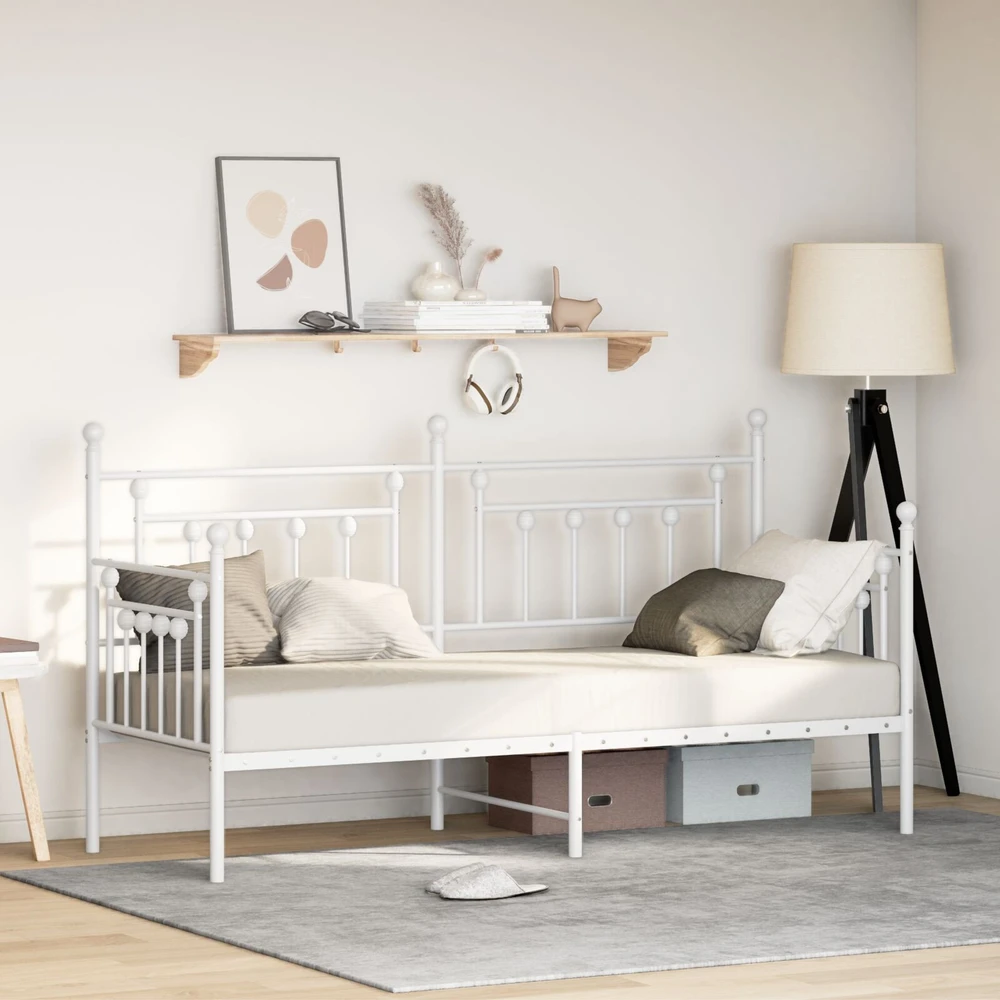Lova Dienos lovos rėmas Balta 75 x 190 cm Plienas