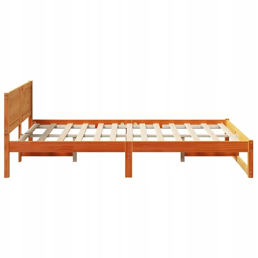 Lova Lovos rėmas Vaško ruda 135 x 190 cm Kietos pušies mediena