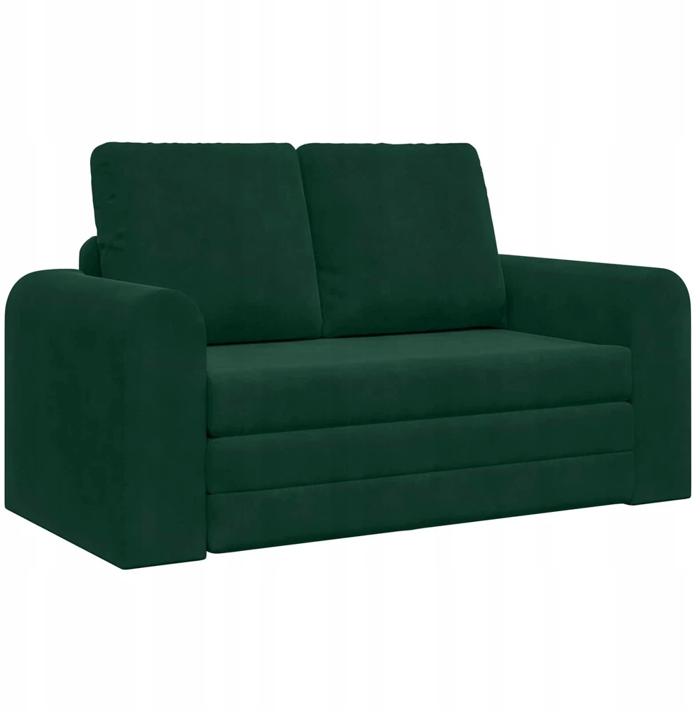 Sofa lova Tamsiai žalia 148 x 71 x 83 cm Aksomas