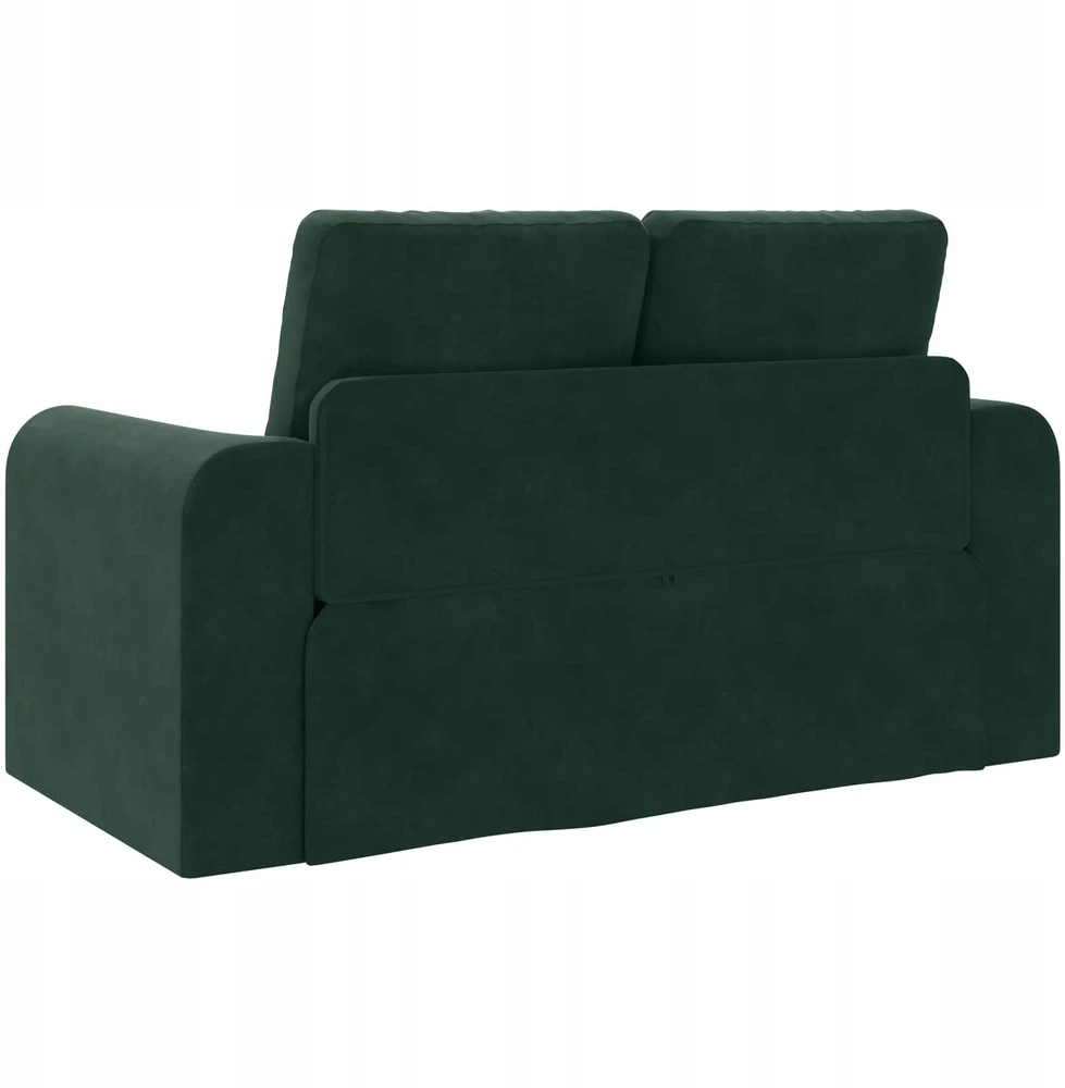 Sofa lova Tamsiai žalia 148 x 71 x 83 cm Aksomas