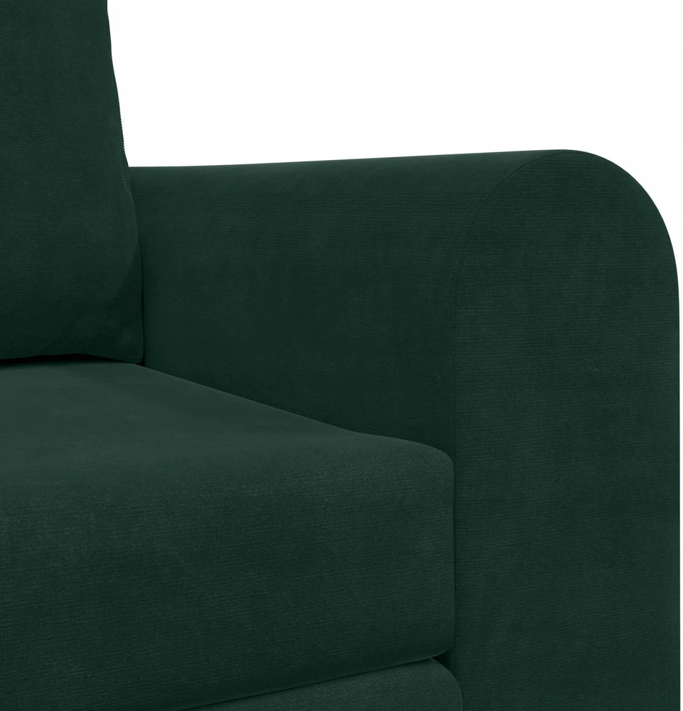 Sofa lova Tamsiai žalia 148 x 71 x 83 cm Aksomas