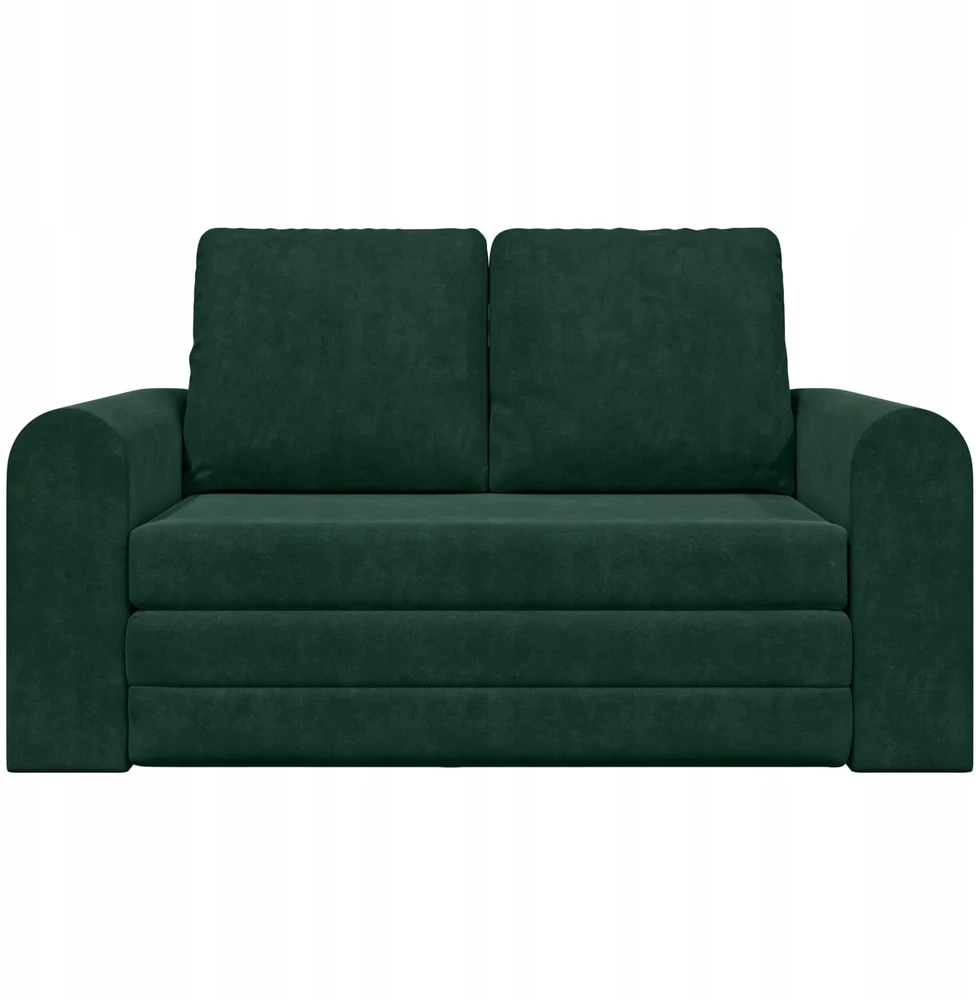 Sofa lova Tamsiai žalia 148 x 71 x 83 cm Aksomas
