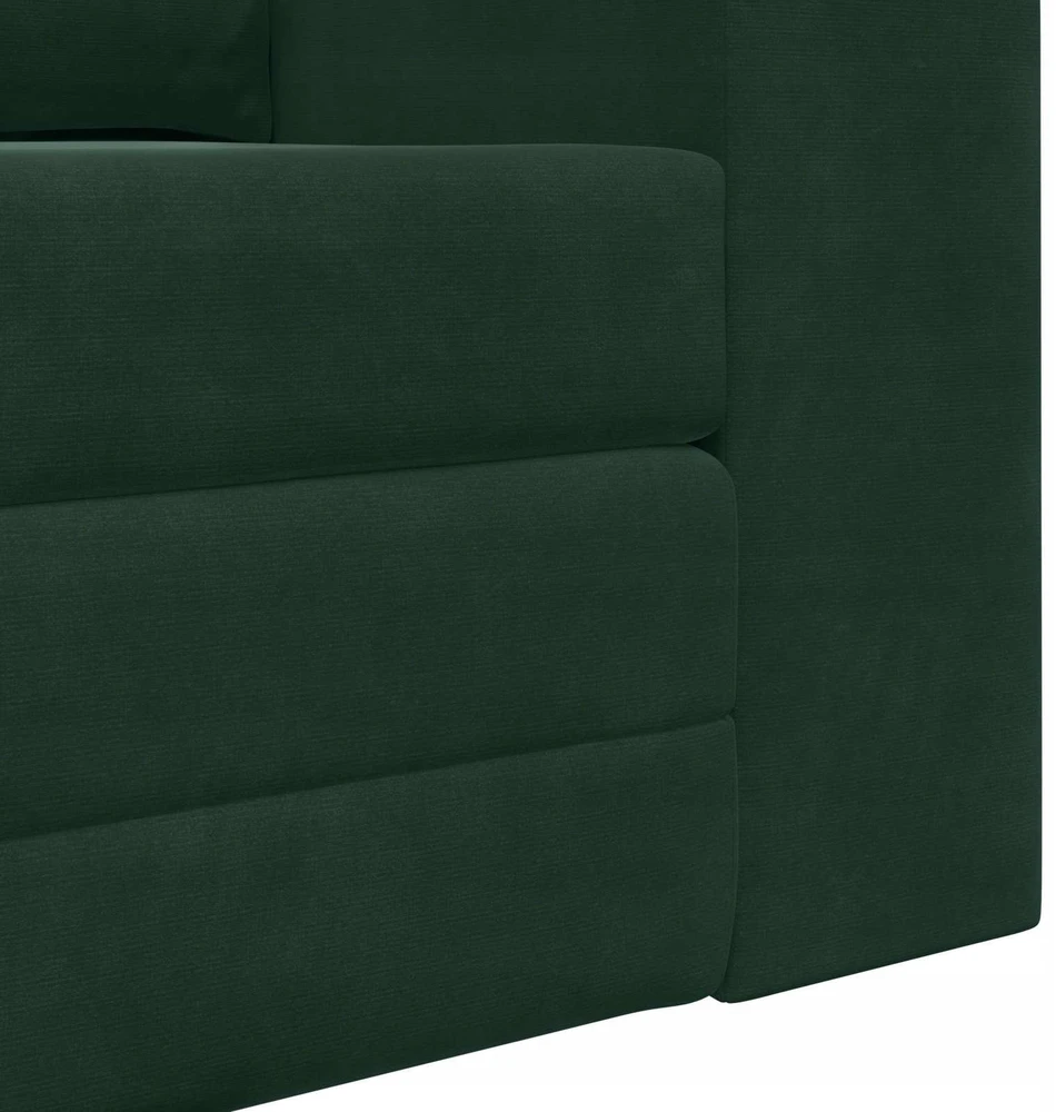 Sofa lova Tamsiai žalia 148 x 71 x 83 cm Aksomas
