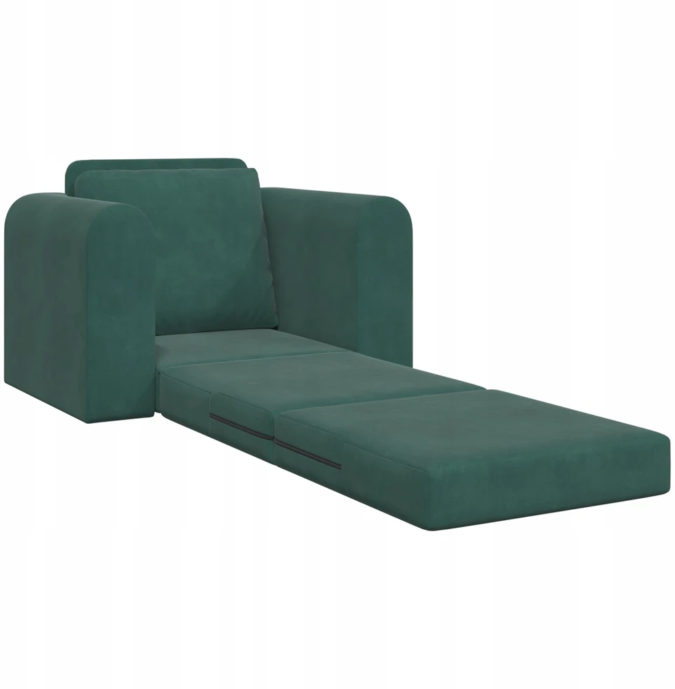 Sofa lova Tamsiai žalia 98 x 71 x 83 cm Aksomas
