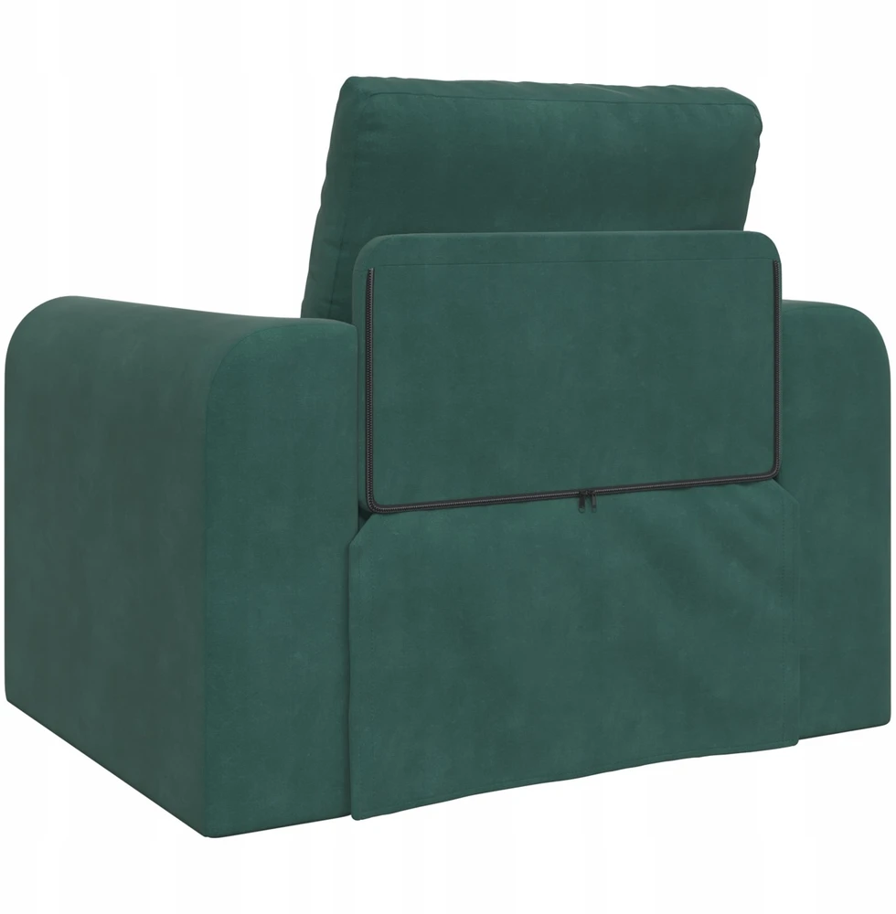Sofa lova Tamsiai žalia 98 x 71 x 83 cm Aksomas