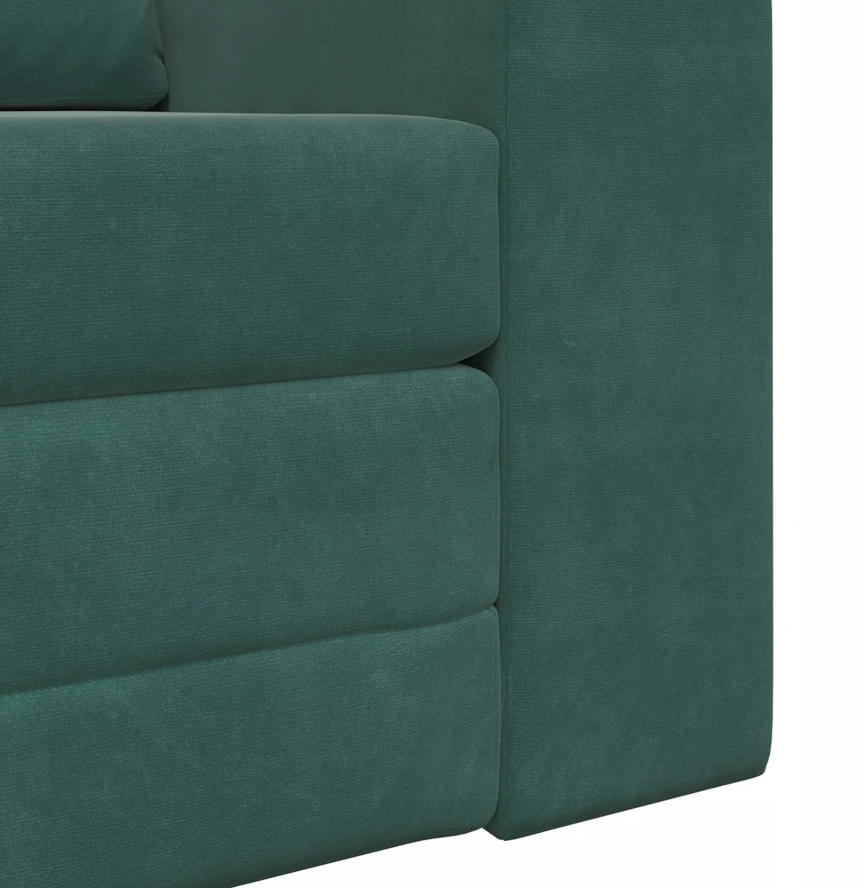 Sofa lova Tamsiai žalia 98 x 71 x 83 cm Aksomas