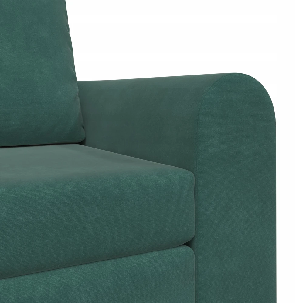 Sofa lova Tamsiai žalia 98 x 71 x 83 cm Aksomas