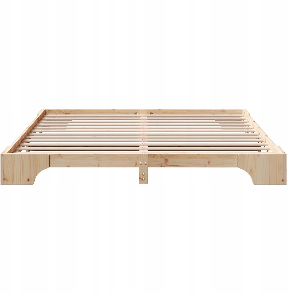 Lovos rėmas Natūrali 200 x 200 cm Kietos pušies mediena
