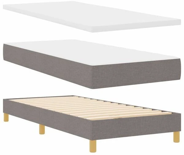 Kiemas lova su galvūgalio Tortora 80 x 200 cm audinys