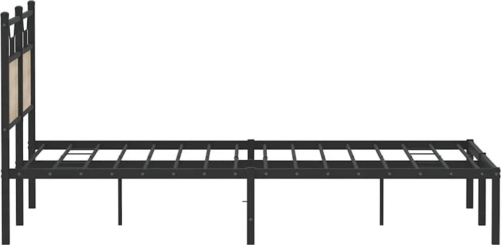 Lovos rėmas be čiužinio, sonoma, 140x200cm, apdirbta mediena