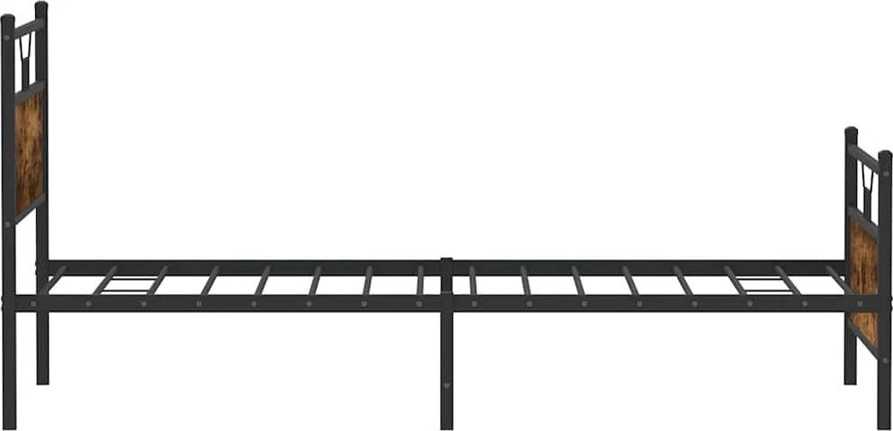 Lovos rėmas be čiužinio, dūminis, 100x200cm, apdirbta mediena