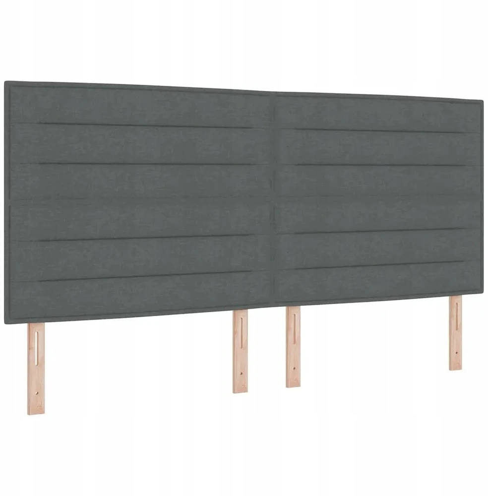 LED Čiužinio Lova Tamsiai pilka 200 x 200 cm audinys