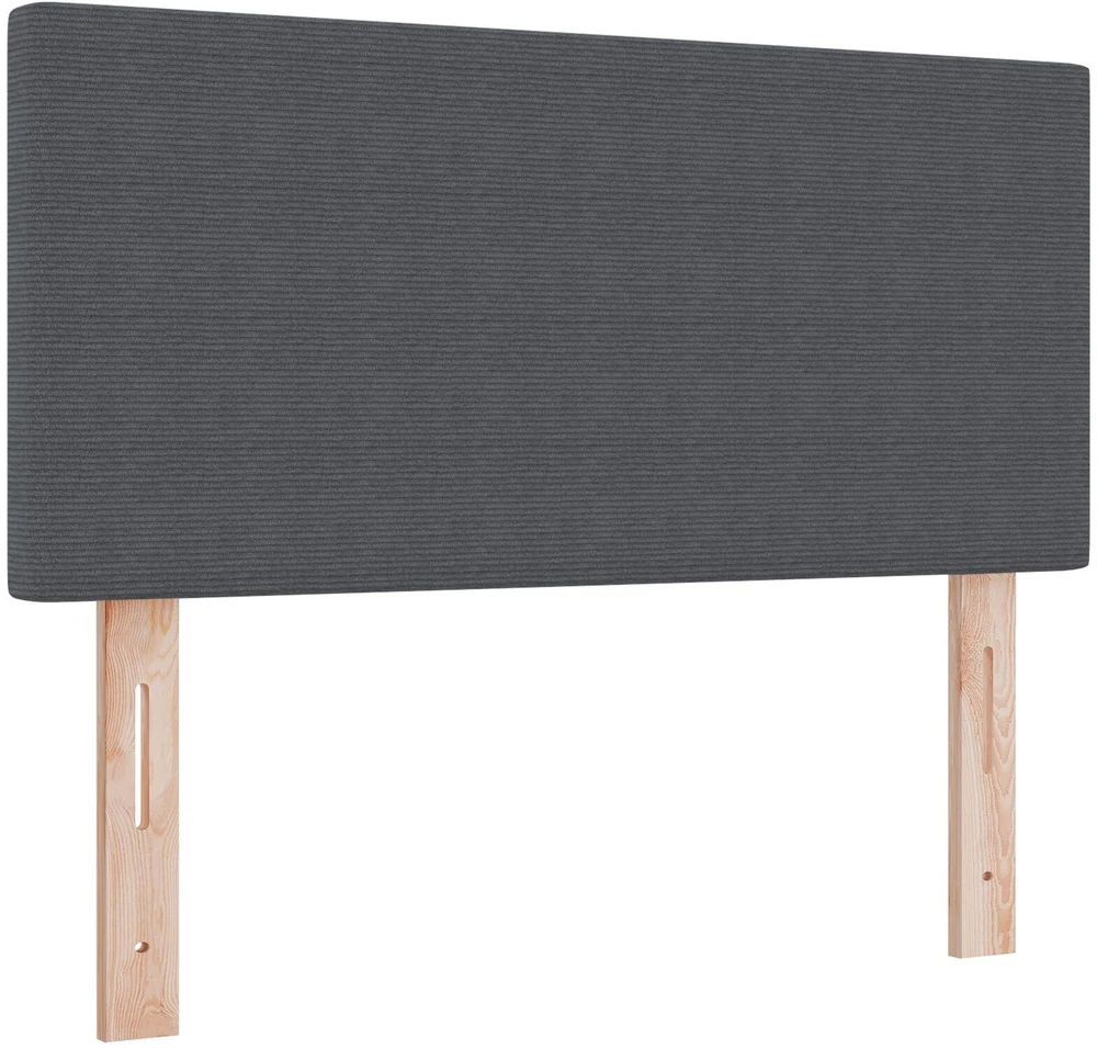 LED Čiužinio Lova Tamsiai pilka ir balta 90 x 200 cm