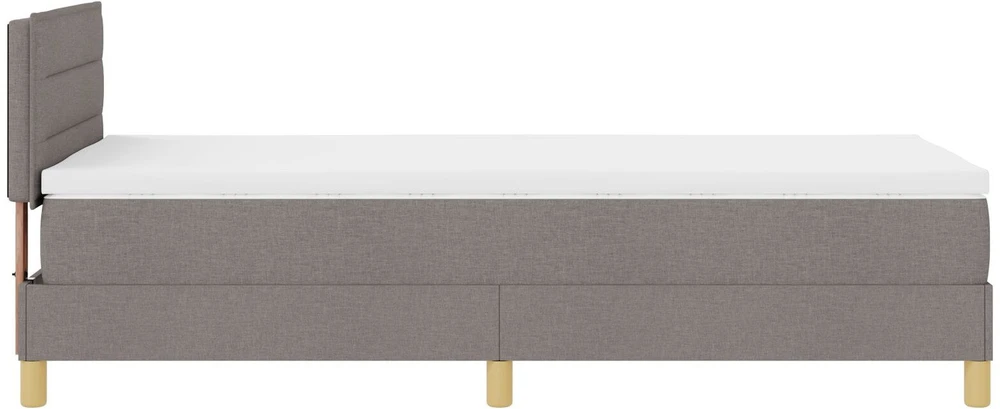 Kiemas lova su pagalve Tortora 80 x 200 cm audinys