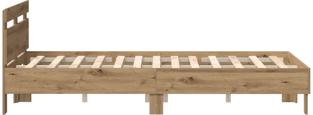 Lova Lovos rėmas Amatininkų ąžuolas 135 x 190 cm Apdirbta mediena