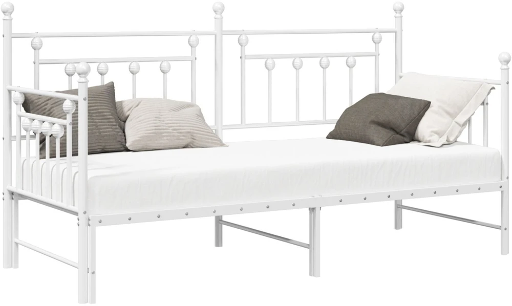 Lova Dienos lovos rėmas Balta 75 x 190 cm Plienas