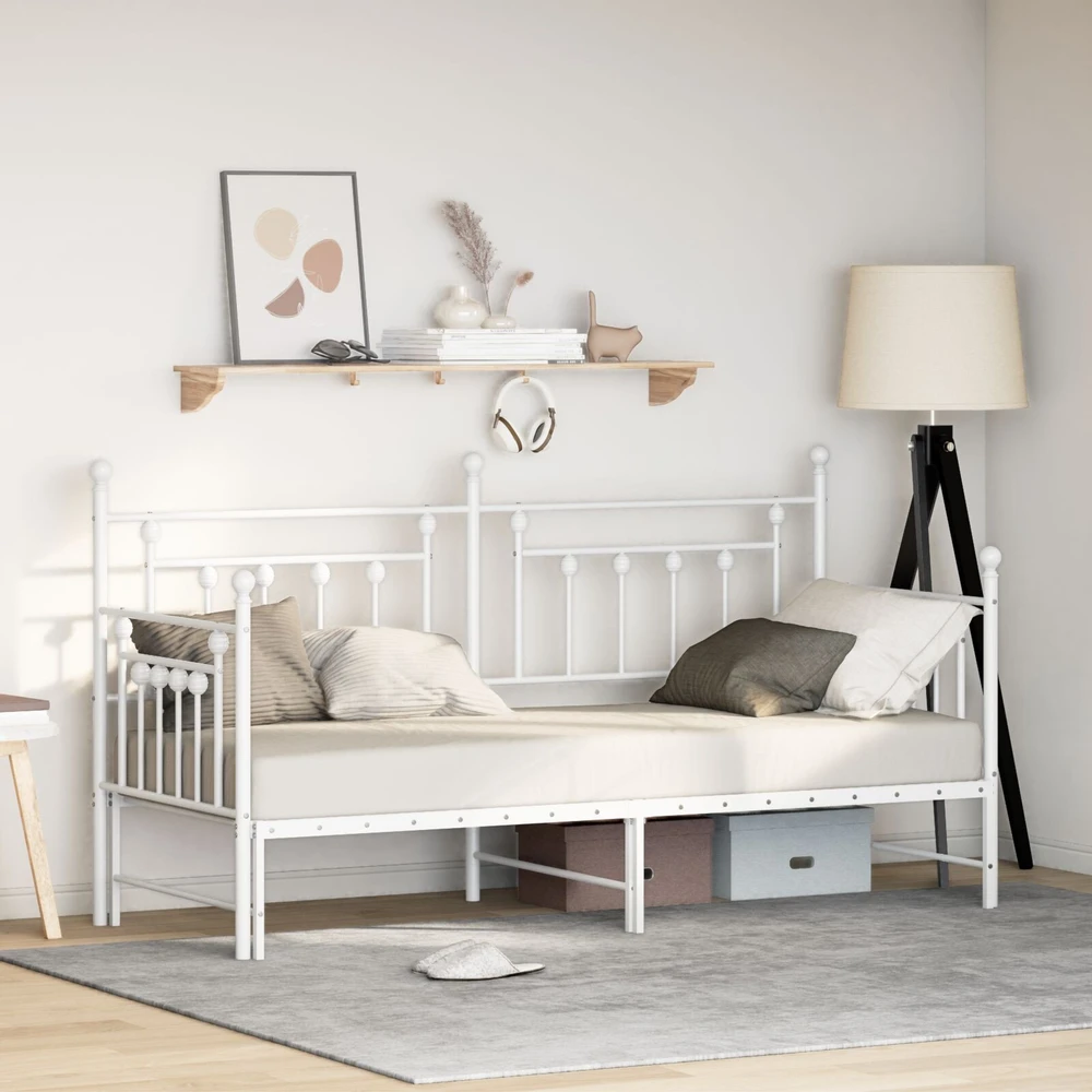 Lova Dienos lovos rėmas Balta 75 x 190 cm Plienas