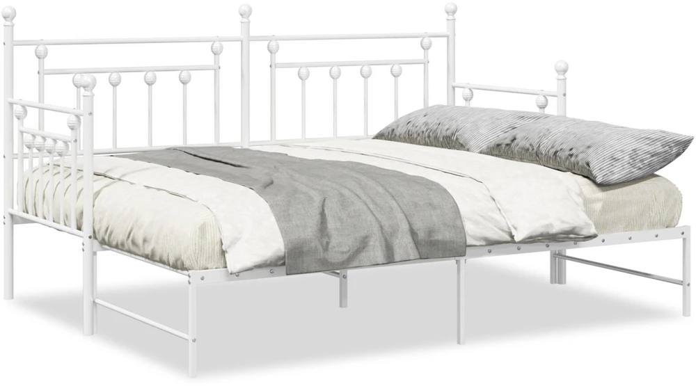Lova Dienos lovos rėmas Balta 75 x 190 cm Plienas