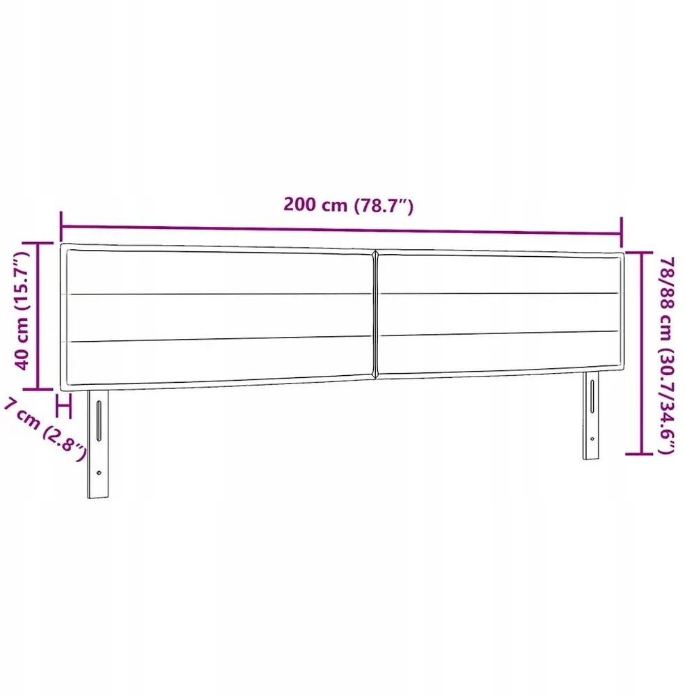 LED galvūgalis su LED juostelėmis Šviesiai pilka 200 cm audinys
