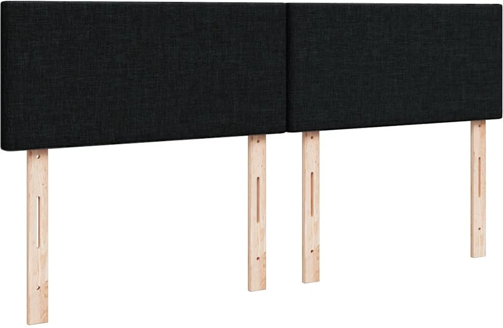 Osmanų lova su čiužiniu ir LED lemputėmis juodas 140x200 cm