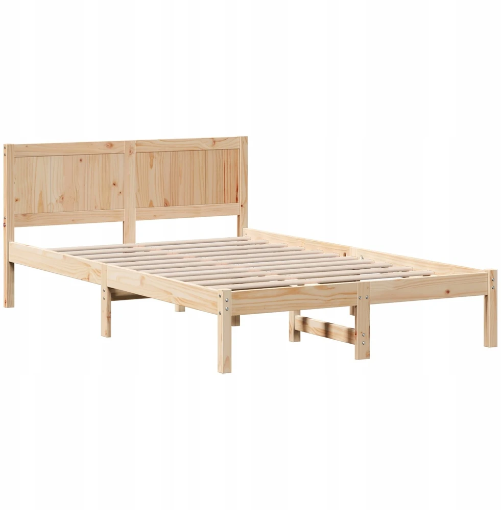 Lova Lovos rėmas Ruda 120 x 200 cm Pušies medienos masyvas