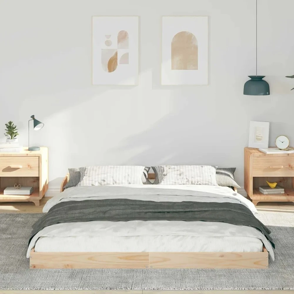 Lovos rėmas Ruda 150 x 200 cm Kietos pušies mediena