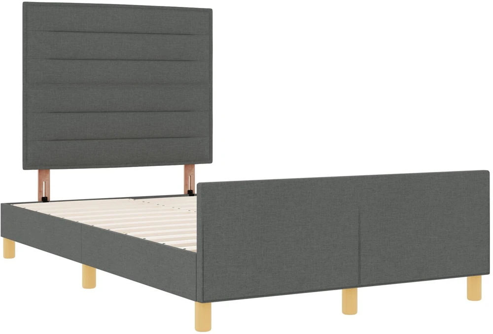 Lova Lovos rėmas su galvūgalio Tamsiai pilka 120 x 190 cm audinys