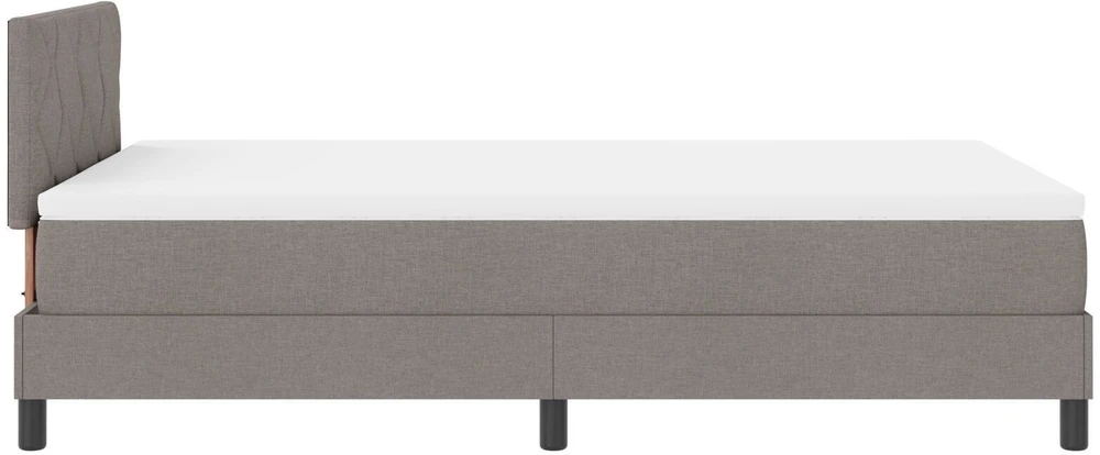 Kiemas lova su galvūgalio Taupe 120 x 200 cm audinys