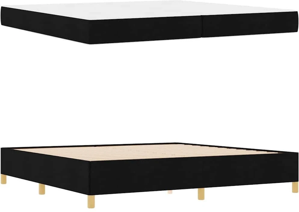 Lovos rėmas Juoda 200 x 200 cm audinys