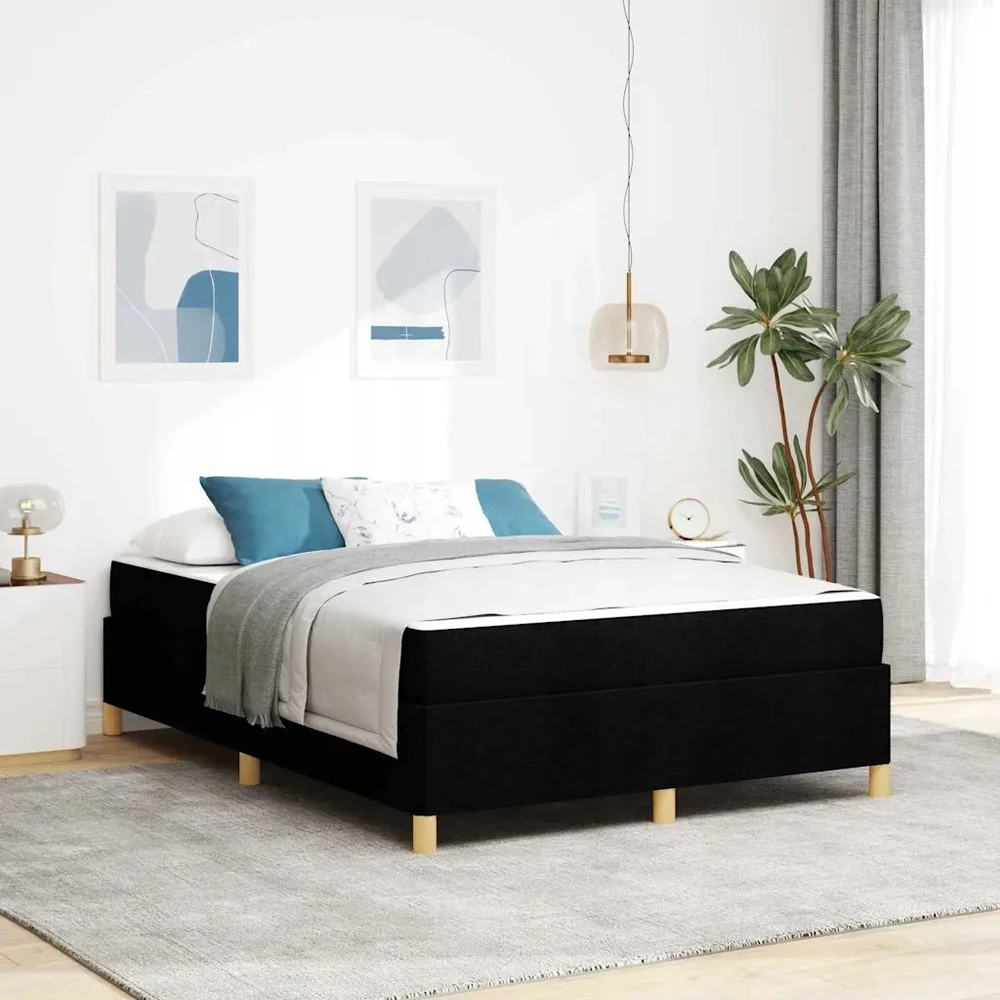 Lovos rėmas Juoda 160 x 200 cm audinys