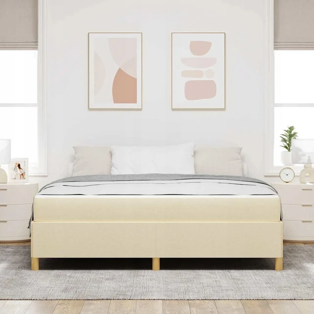 Lovos rėmas Kreminė 180 x 200 cm audinys