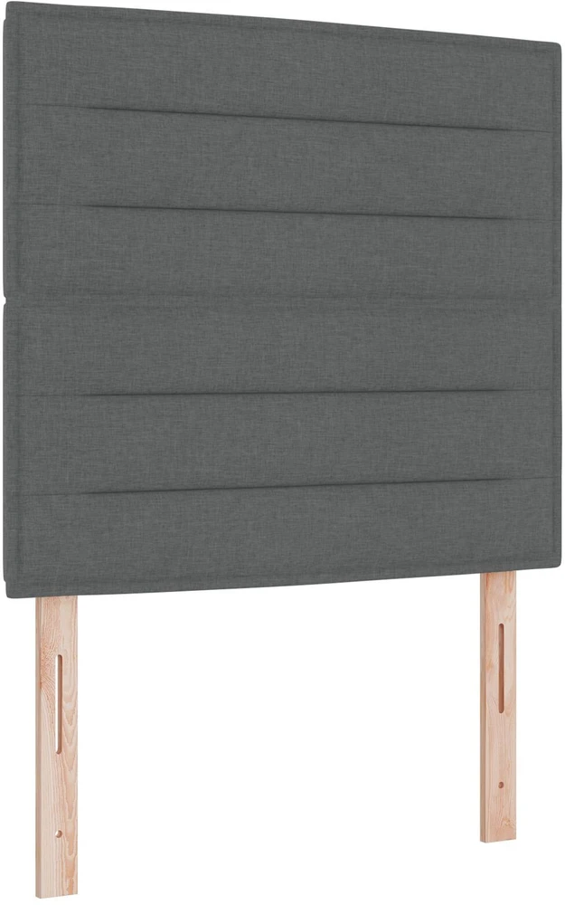 Lovos rėmas su galvūgalio Tamsiai pilka 120 x 200 cm audinys