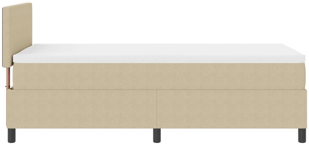 Kiemas lova su galvūgalio Šviesiai pilka ir balta. 80 x 200 cm