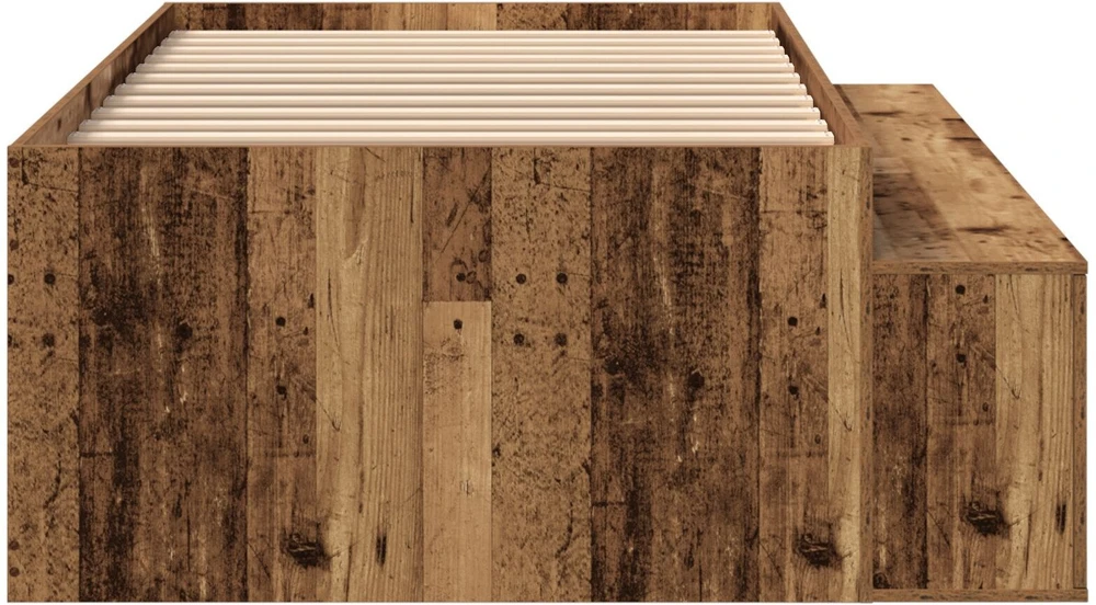 Lova Lovos rėmas Senovinis medis 70 x 190 cm Apdirbta mediena