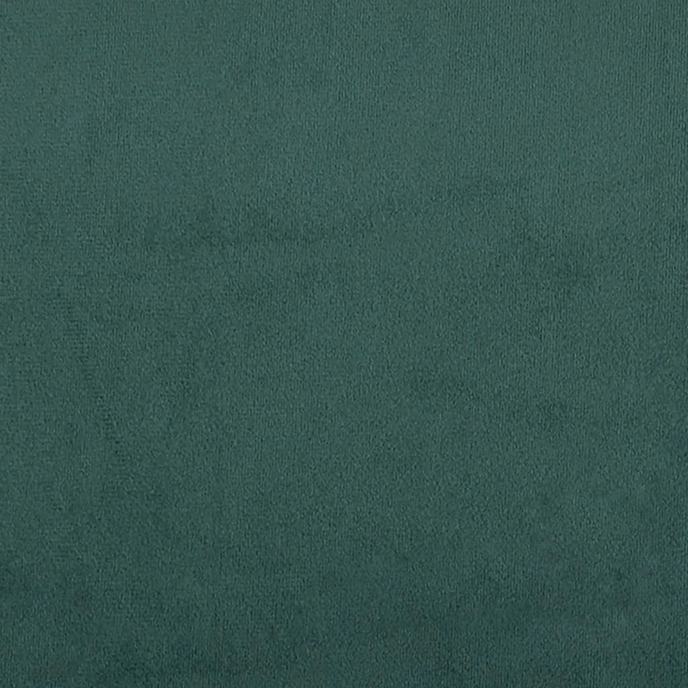 Lova su čiužiniu, tamsiai žalios spalvos, 140x190cm, aksomas