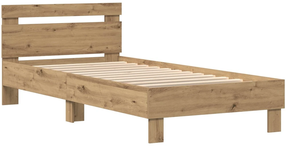 Lova Lovos rėmas Amatininkų ąžuolas 75 x 190 cm Apdirbta mediena