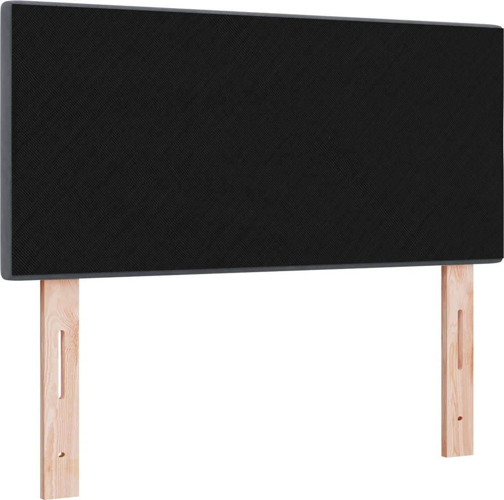 LED galvūgalis su LED juostelėmis Pilka 100 cm Aksomas