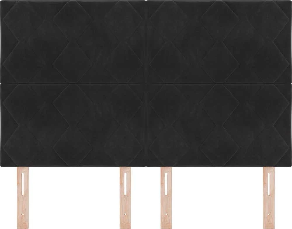 LED galvūgalis Juodas 144 cm Aksomas
