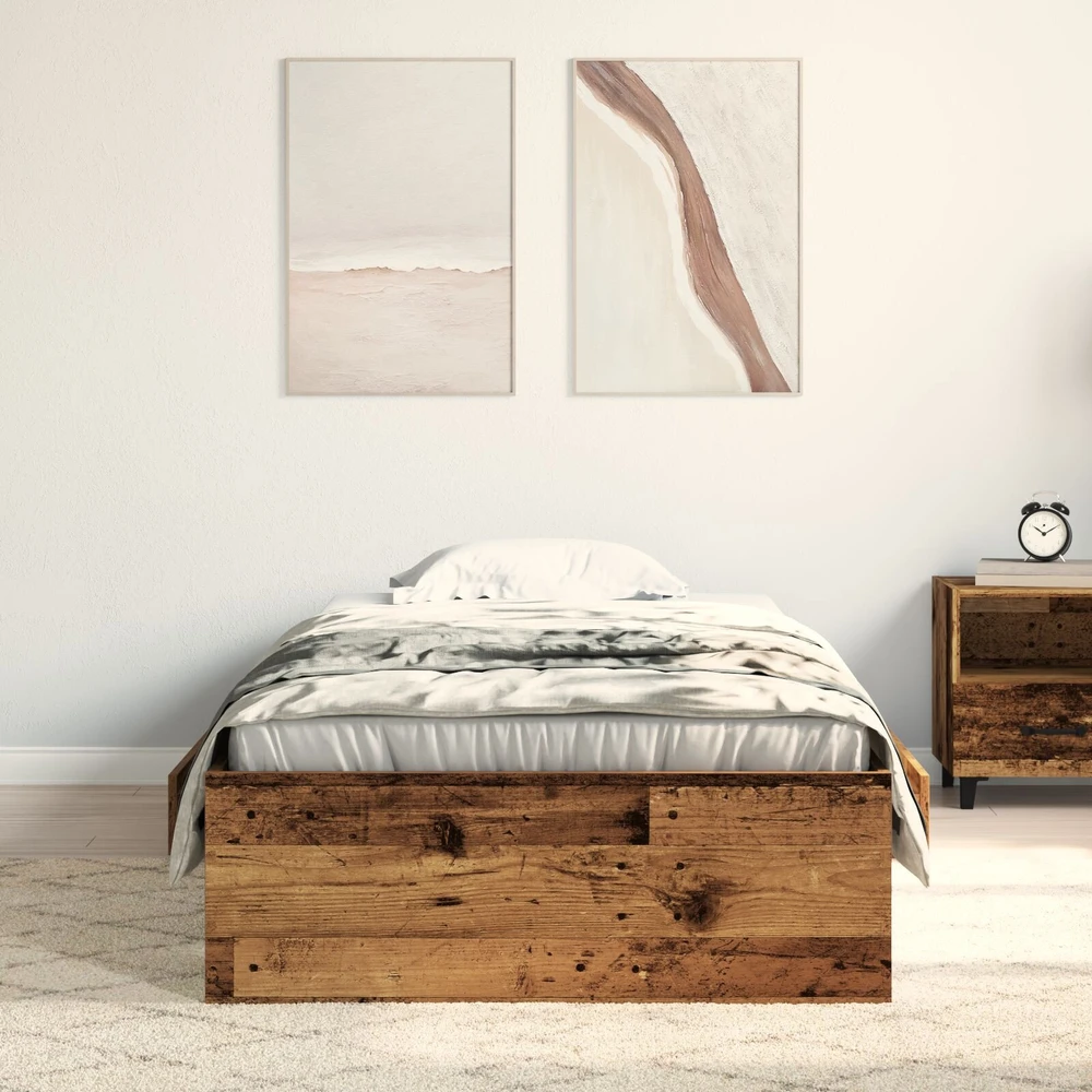 Lovos rėmas Senovinis medis 90 x 200 cm Apdirbta mediena