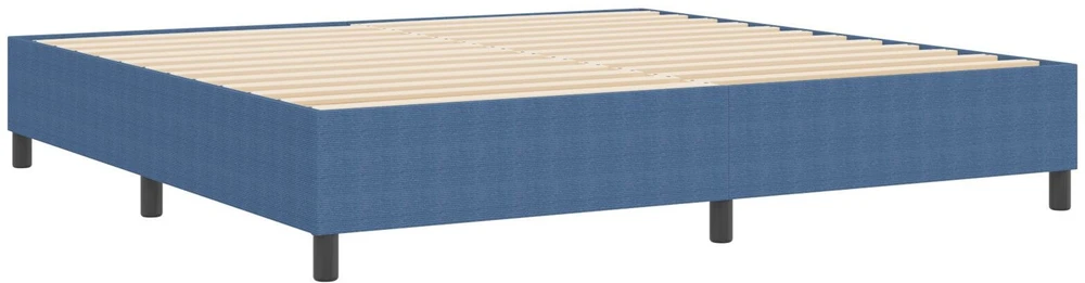 Platforminės lovos rėmas Mėlyna 200 x 200 cm Kordūrinis audinys