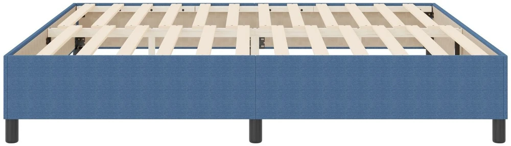 Platforminės lovos rėmas Mėlyna 200 x 200 cm Kordūrinis audinys
