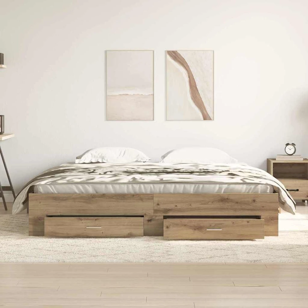 Lovos rėmas Amatininkų ąžuolas 180 x 200 cm Apdirbta mediena