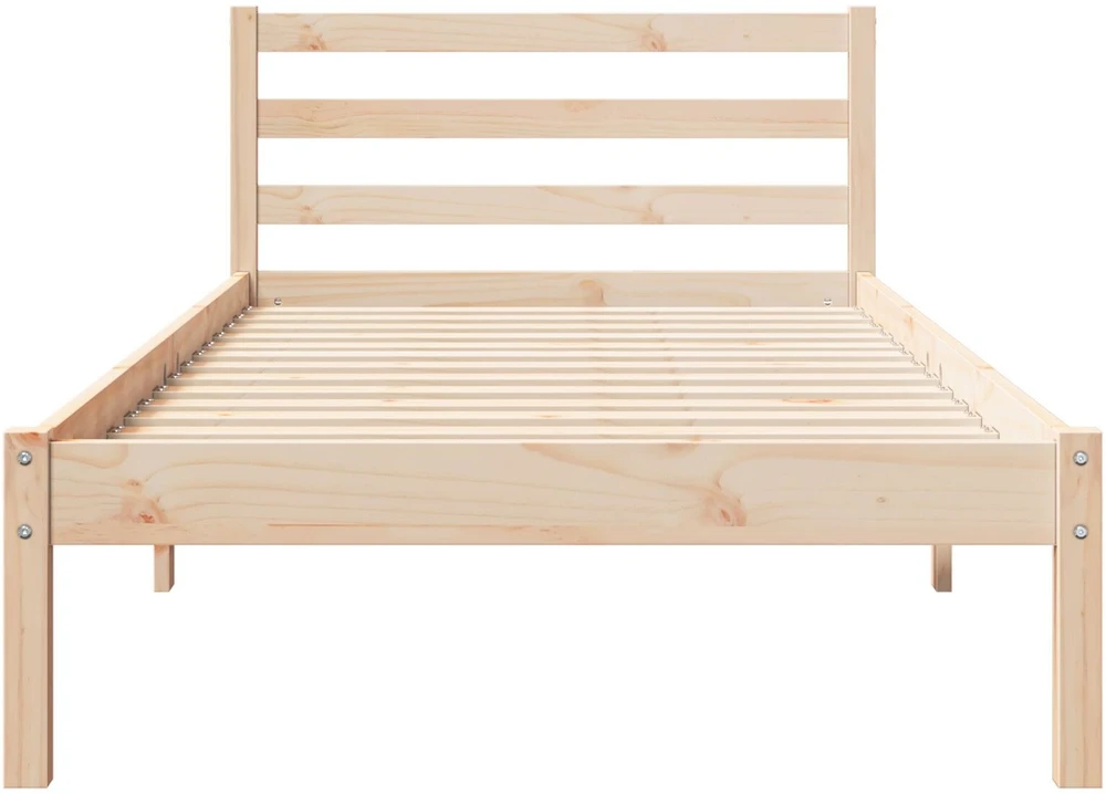 Lova Lovos rėmas Ruda 225,5 x 95,5 x 69,5 cm Kietas pušies medis