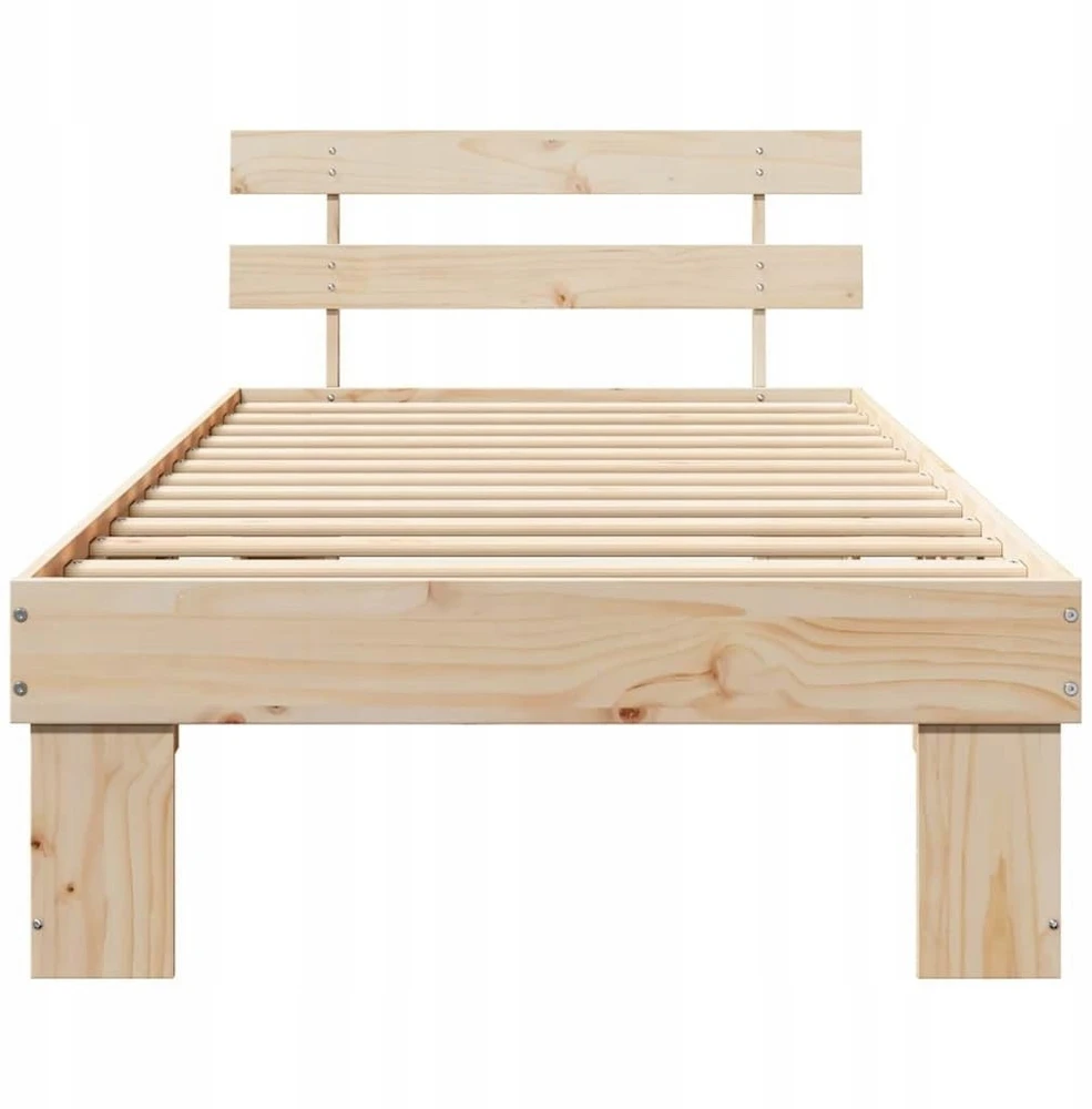 Lovos rėmas Natūrali 100 x 200 cm Kietos pušies mediena