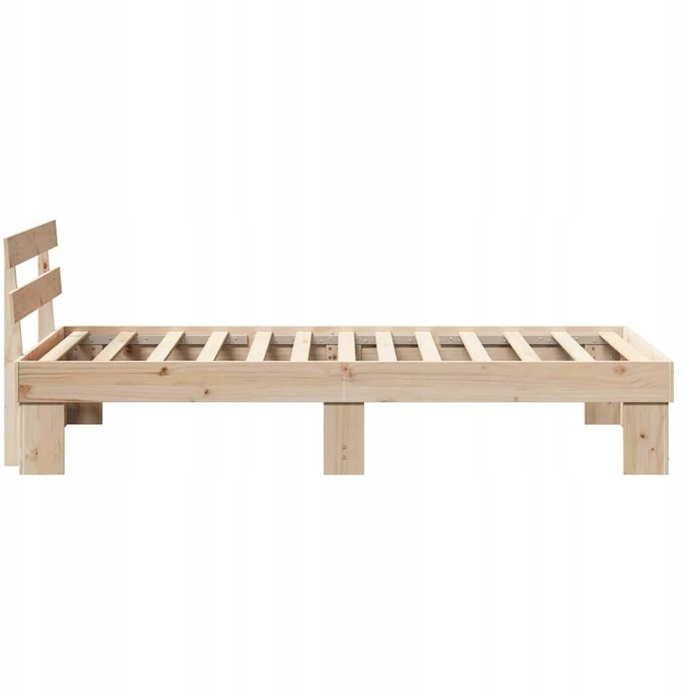 Lovos rėmas Natūrali 100 x 200 cm Kietos pušies mediena