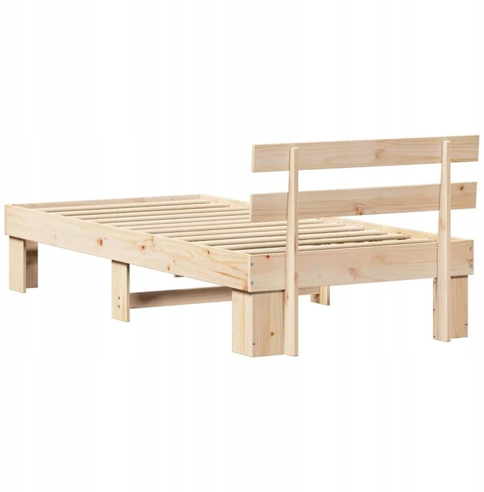 Lovos rėmas Natūrali 100 x 200 cm Kietos pušies mediena