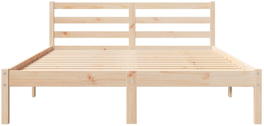 Lova Lovos rėmas Ruda 225,5 x 145,5 x 69,5 cm Kietas pušies medis