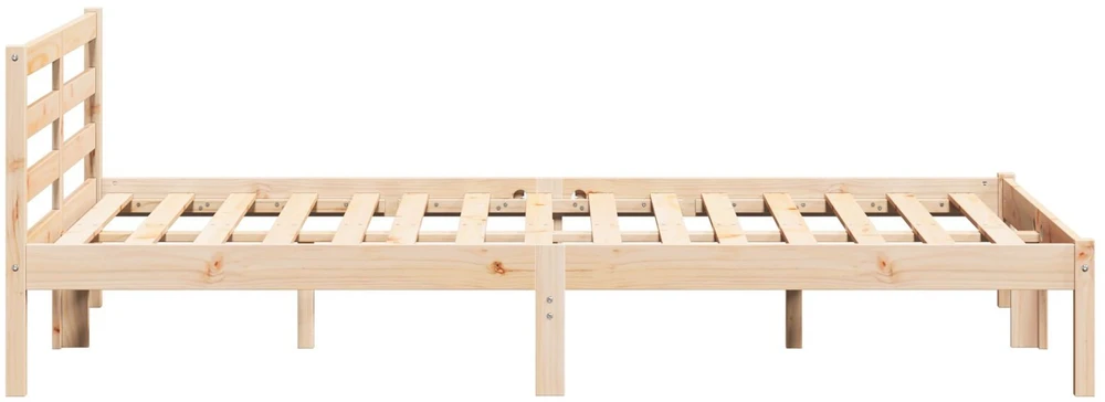 Lova Lovos rėmas Ruda 215,5 x 165,5 x 69,5 cm Kietas pušies medis