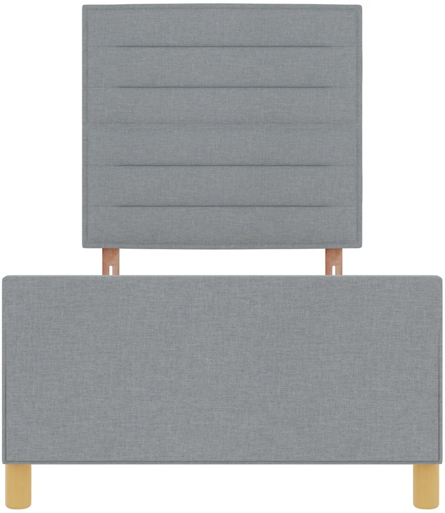 Lovos rėmas su galvūgalio Šviesiai pilka 100 x 200 cm audinys